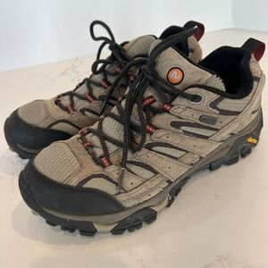 Merrell Moab 2 Low Men's Brown Waterproof Hiking Boots - Earth, US 8